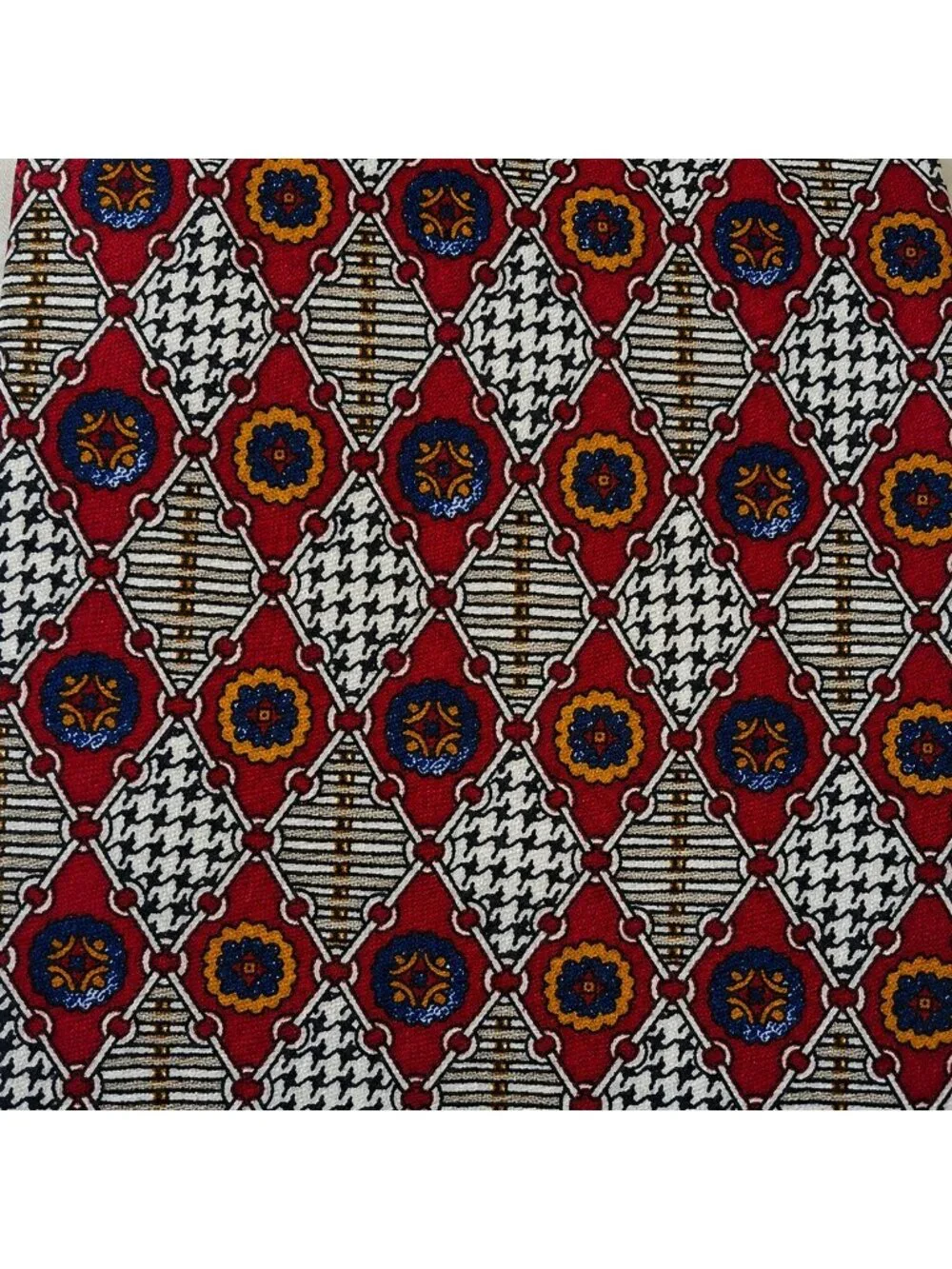 Two. S.Y. Professional Mens Tie burgundy, white, black, yellow and blue